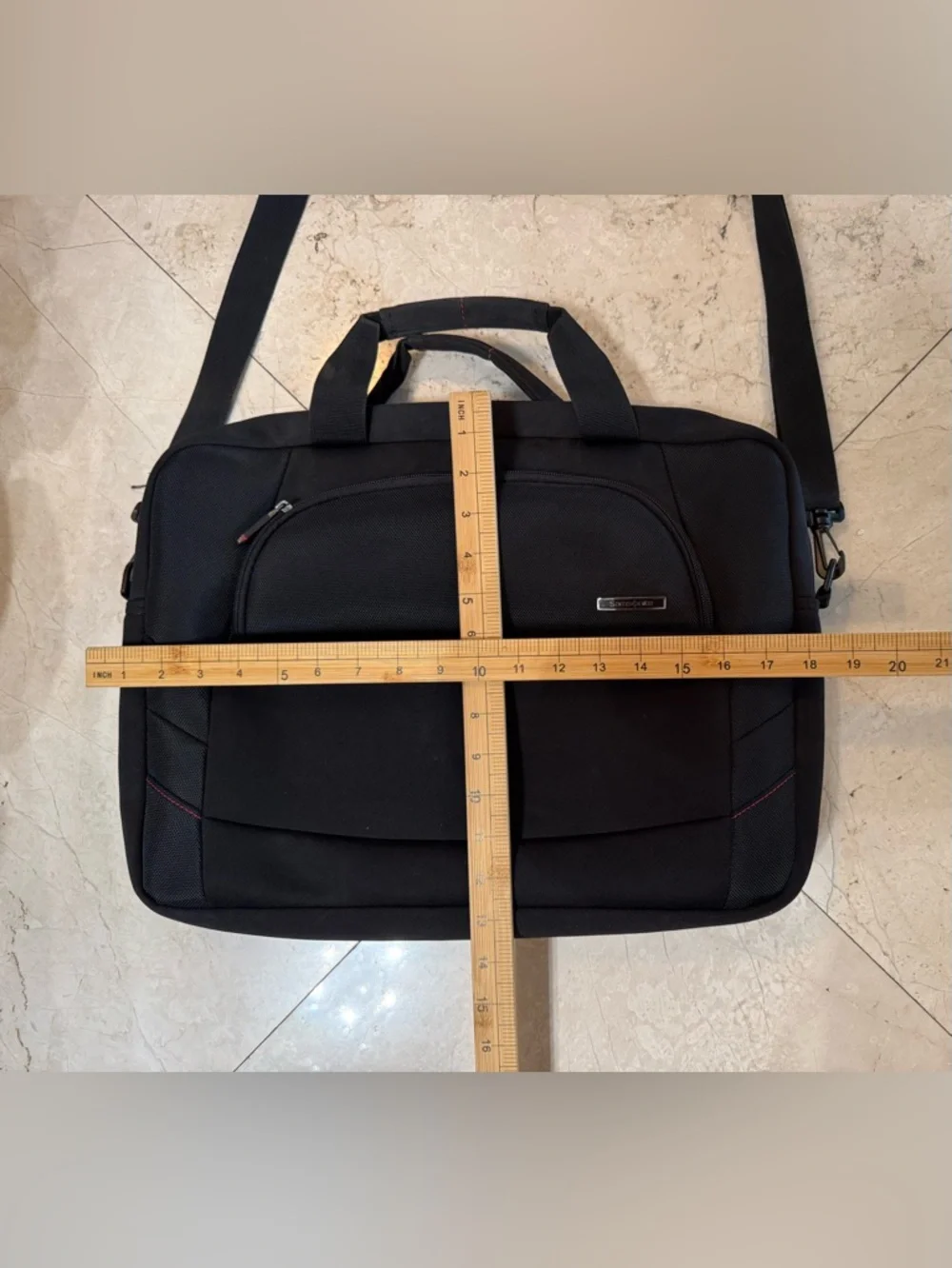 Samsonite Black Laptop Briefcase with Shoulder Strap